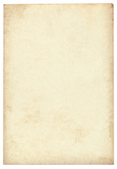 Vintage paper background isolated - (clipping path included)