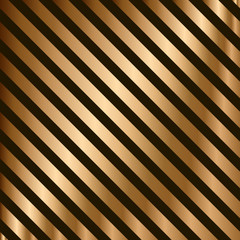 Vector striped seamless pattern with golden diagonal stripes. Colorful background. Wrapping paper. Print for interior design and fabric. - 351215113