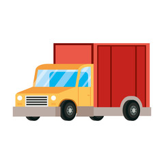 truck delivery service isolated icon