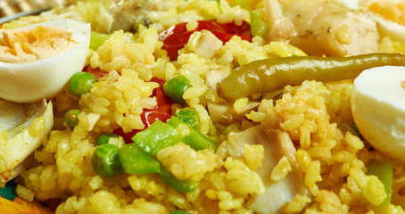 Smoked paprika paella with cod
