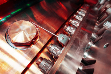 The structural part of the gas turbine, individual elements of the industrial mechanism.