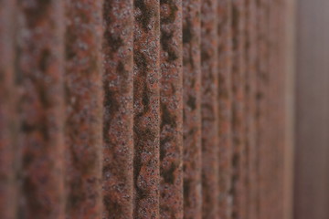 Old galvanized steel with a rusty finish. Use as wallpaper