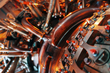 Element of a turbo compressor of a gas turbine, individual parts of an industrial mechanism.