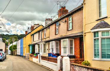 Fototapeta na wymiar Houses in Beaumaris, Isle of Anglesey, Wales