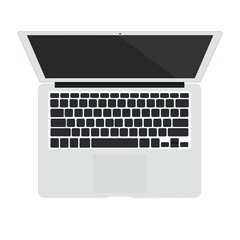 Fototapeta na wymiar Laptop computer isolated in white