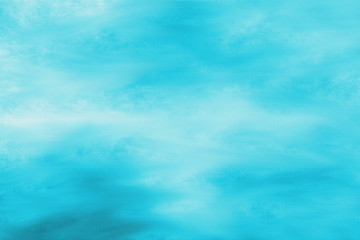 watercolor blue sky clouds abstract texture background. art painting smooth blue colors wet effect drawn canvas.
