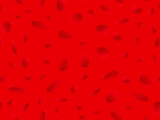 Red blood cells seamless pattern. Blood clot under the microscope, erythrocyte, hemoglobin molecules. Vector illustration