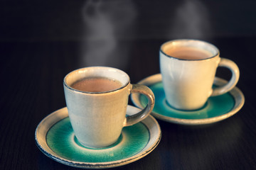 cup of coffee with milk