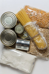A set of long-term storage products on a white background.