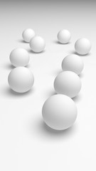 White abstract background. Lowpoly backdrop. Crumpled paper. 3D illustration