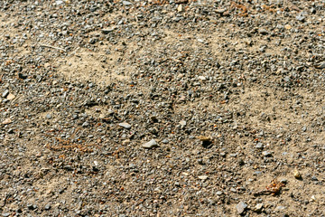 Texture of small gravel stones on a apath