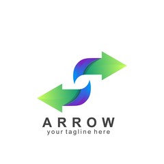 arrow logo icon colorful design