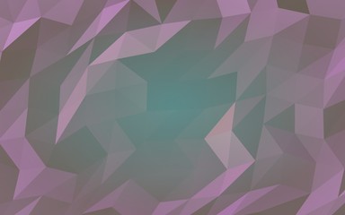 Abstract triangle geometrical violet background. Geometric origami style with gradient. 3D illustration