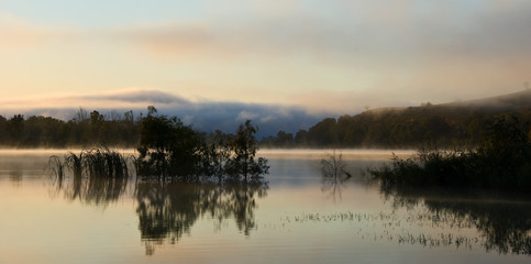 Sunrise Reflection on the River Murray