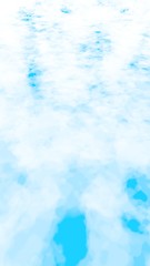 The bright sky in the morning. Blue sky background with white clouds. Cumulus white clouds in the clear blue sky. 3D illustration