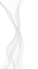 Fototapeta na wymiar White abstract background. Fluttering white scarf. Waving on wind white fubric. 3D illustration