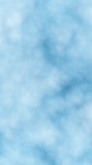 Background of abstract white color smoke isolated on blue color background. The wall of white fog. 3D illustration