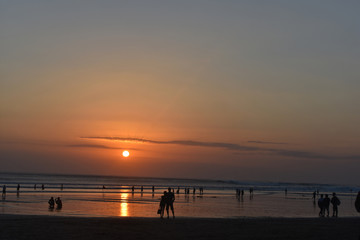 sunset at the beach, Bali Indonesia