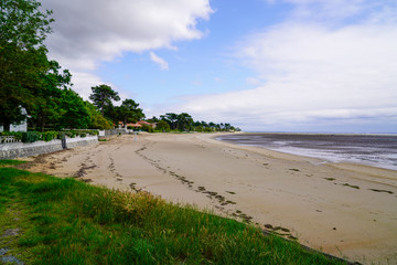 center beach in Andernos in Arcachon Bassin south West in France