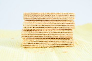 wafer with a white layer on a white background
