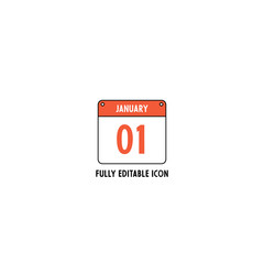 Fully editable customization calendar icon