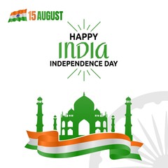 India Independence Day Vector Illustration 