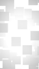 White abstract background. Misty backdrop with grey squares. 3D illustration