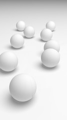 White abstract background. Lowpoly backdrop. Crumpled paper. 3D illustration