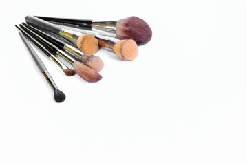 makeup brushes set for professional  Isolated on White Background