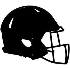 American football helmet isolated on white background