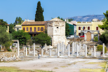 Naklejka premium The Roman Forum and Tower of the Winds - Athens, Greece