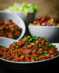 vegan food , Mexican beans  