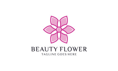 Creative and simple flower for logo design vector editable