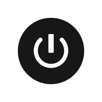 Power off vector icon, simple sign for web site and mobile app.