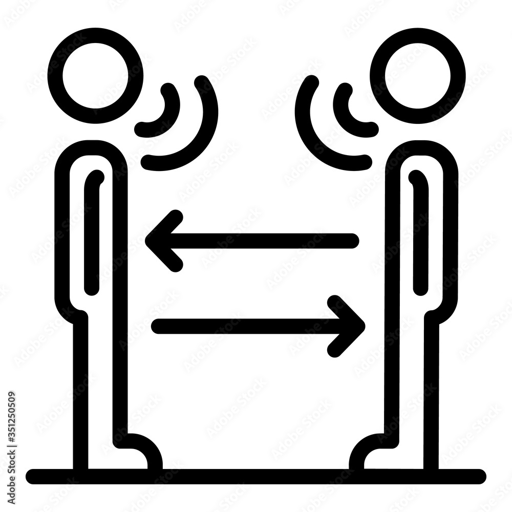 Poster speaking foreign language icon. outline speaking foreign language vector icon for web design isolate