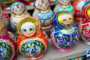 Colorfull Russian matryoshkas