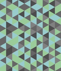 Vector tile background with grey and mint green triangle
