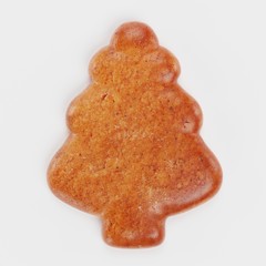 Realistic 3D render of Gingerbread Tree