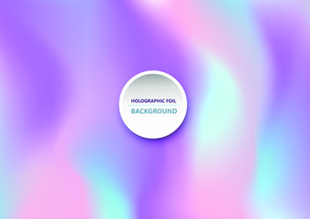 Abstract bright wavy holographic background for trendy design