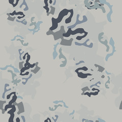 Urban camouflage of various shades of grey and blue colors