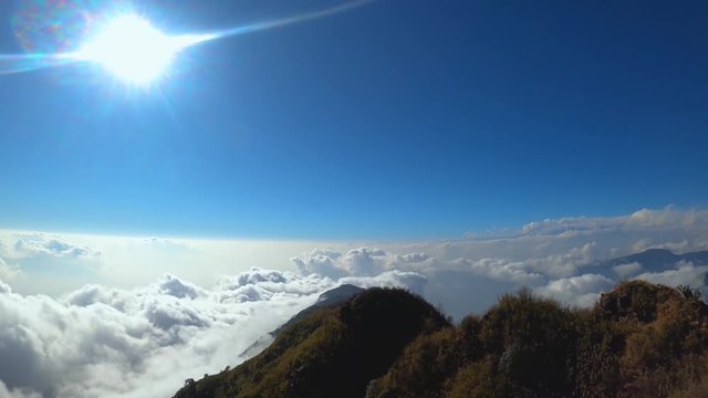 View of Zuluk, Silk Route, Sikkim, India.