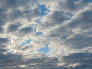 blue sky with clouds, nature