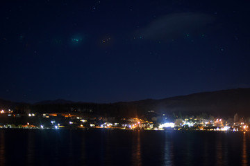 Alpine Lake view at Night