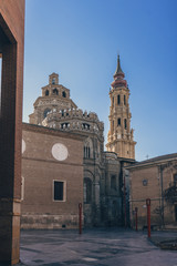 Fototapeta premium Salvador de Zaragoza Cathedral in Zaragoza, Spain.
