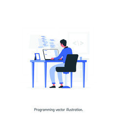 Programming vector illustration. Developer icon. Premium quality.