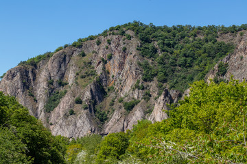 Scenic view of the Rotenfels nearby Bad Muenster am Stein Ebernburg