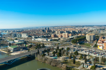 Fototapeta premium Basilica de Nuestra Señora del Pilar Cathedral in Zaragoza, Spain.