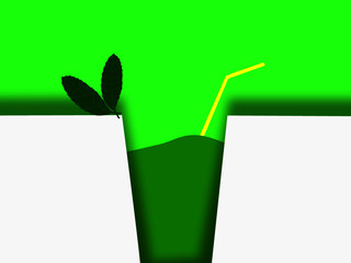 beverage cups,juice,pipette,