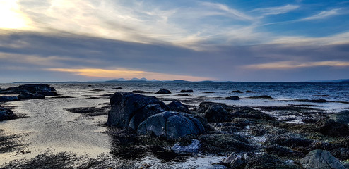 sunset on the beach