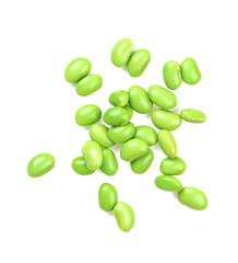 edamame or soybeans isolate on white background